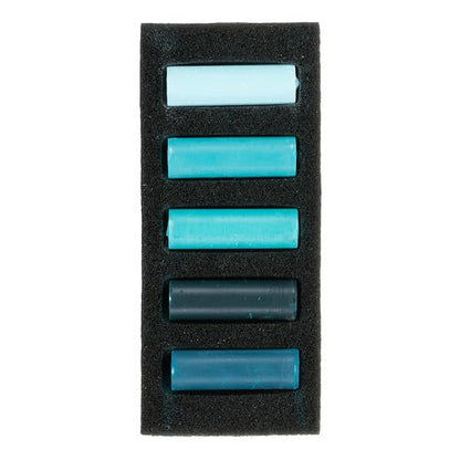 Rembrandt Soft Pastel Micro Set, 5-Piece Half Sticks, Cool Greens - color: Cool Greens, style: 5 Half Sticks in Micro Set