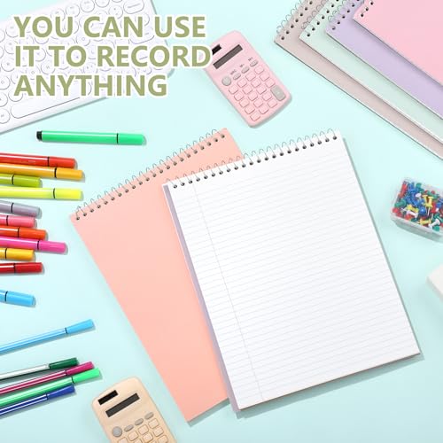 Resurhang 6 Pack Office Steno Pads, Fresh Tone, Classic Style - color: Fresh Tone, style: Classic Style