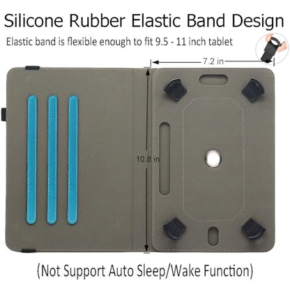 Universal 10 10.1 11 Inch Android Tablet Case Cover for 9.6-11 Inch Tablet - color: Blue