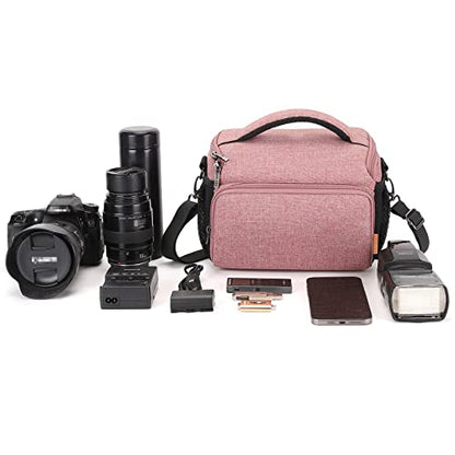 DOMISO Concept Camera Sling Bag,Everyday Small Shoulder Crossbody Bag - color: Pink