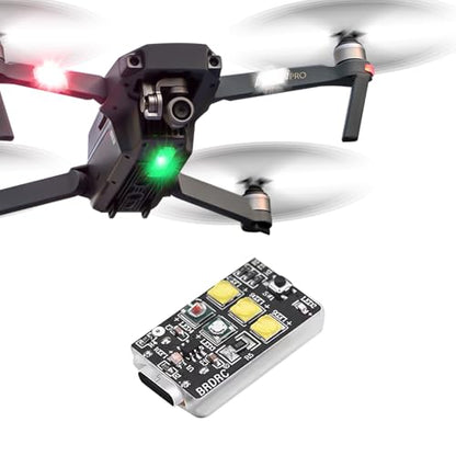 x xotic tech Mini Drone Strobe Light Super Bright LEDs Compatible with DJI RC Quadcopters Drone Night Flying Anti Collision LED Lamp Rechargable Accessories(1 Set) - size: 1 Set