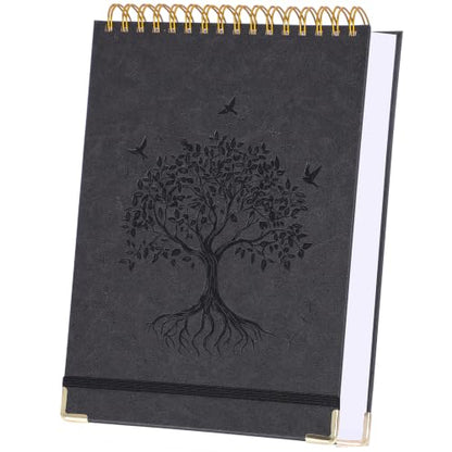 Blank Notebook Journal, Hardcover Sketchbook, 300 Page No Bleed Thick Paper - color: Black, size: B5 (7" x 10")