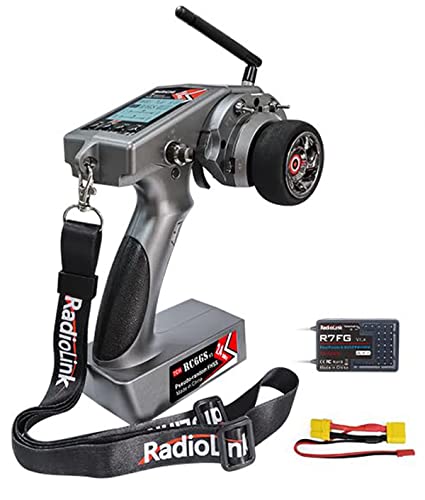 DTXMX RC6GS V3 7CH RC Transmitter & R7FG Receiver for Cars, Boats Radiolink