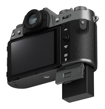 Fujifilm X-T50 Mirrorless Digital Camera XC15-45mmF3.5-5.6 OIS PZ Lens Kit - Charcoal Silver Bundle with Additional Accessories