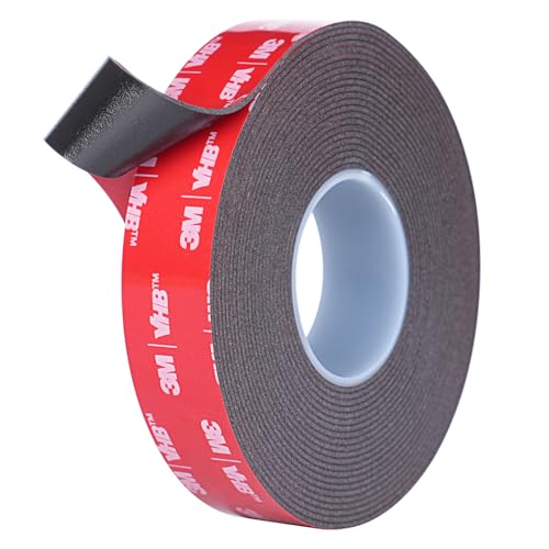 Double Sided Adhesive Tape Heavy Duty, Waterproof mounting Foam Tape, 16.5FT Length, 0.78IN Width, High Temperature Resistant Adhesive Tape for car, Household, Office or Parties, LED Strips - size: 0.78in x 16.5ft