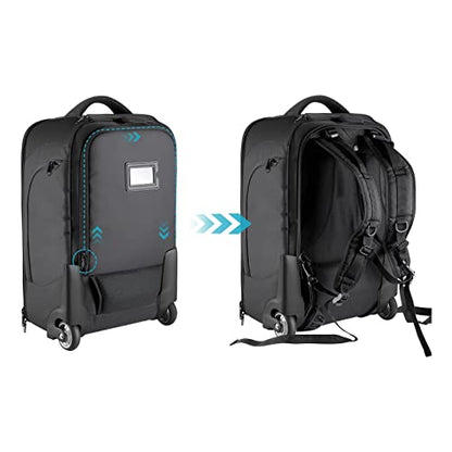 NEEWER Convertible Rolling Camera Backpack for SLR/DSLR and Accessories - style: Nw3300-g
