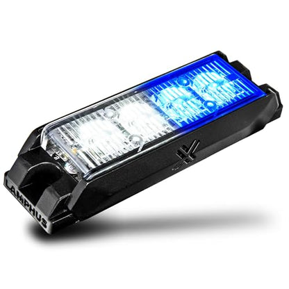 LAMPHUS NanoFlare 4W Blue White LED Police Grill Strobe Warning Light - color: Blue / White, size: 4W - 1 Pack
