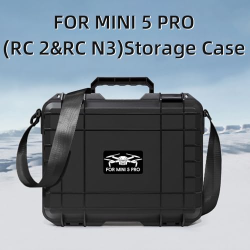 Mini 5 Pro Hard Carrying Case, Portable Travel Storage Case for DJI Mini 5 Pro Accessories for RC 2/RC-N3 Controller
