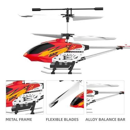 U12 Remote Control Helicopter Mini RC Helicopter with Altitude Hold Red - color: Red