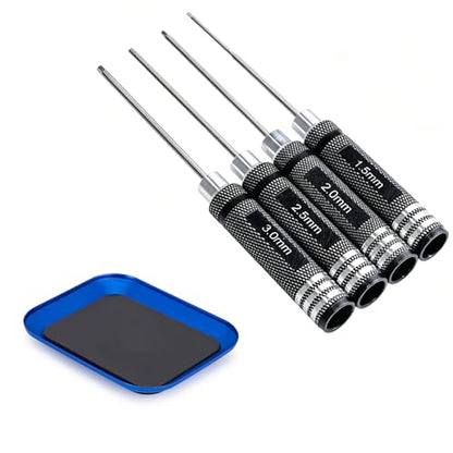 4pcs Hex Screw Driver Set 1.5mm 2.0mm 2.5mm 3.0mm RC Repair Tools Kit - color: 5pcs Kit