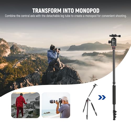 NEEWER 77 Inch Camera Tripod Monopod for DSLR & Phone, Aluminum, TP77 - style: Travel Tripod