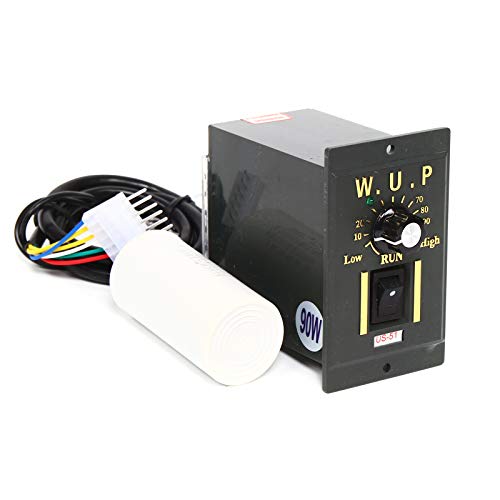0-27RPM 90W 50K AC Variable Speed Gear Reduction Motor with Controller - color: 50K 90W