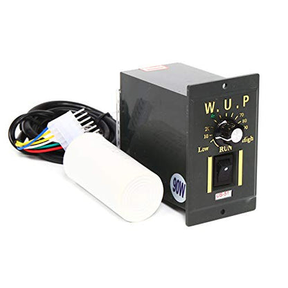 0-27RPM 90W 50K AC Variable Speed Gear Reduction Motor with Controller - color: 50K 90W