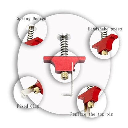Propeller Puller Aluminum Alloy Removal Tool Props Remover， with Replacement Ejector Pins for RC FPV Drone BetaFPV Air65 75 (Red)
