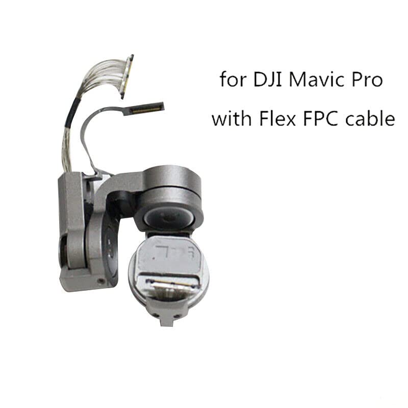 for DJI Mavic Pro Gimbal Camera Motor Arm Bracket with Cover/Flex Cable Disassemble Spare Parts (Silver)