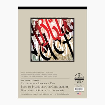 Bee Paper Calligraphy Practice Pad, 11-Inch by 14-Inch - size: 11-inch x 14-inch, 50 Sheet Pad
