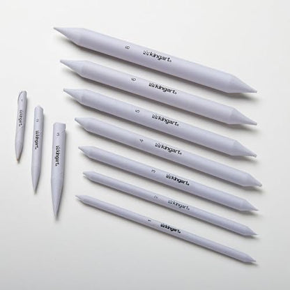 KINGART 10-Piece Blending Stumps & Tortillions Paper Art Blenders for Sketching & Drawing, Blending & Shading Pencils, Student Artist Charcoal Sketch Drawing Tools