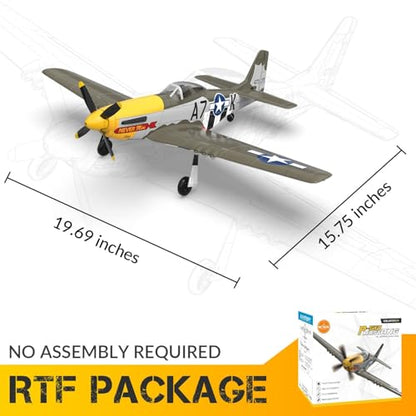 P51 Mustang RC Plane 4 Channel Brushless 500mm for Adults Outdoor