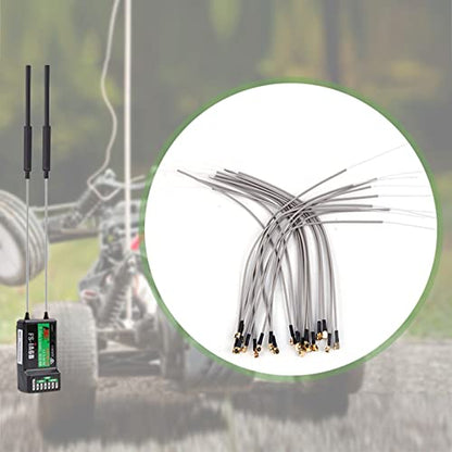 Changor 20Pcs 2.4G Receiver Antenna Port Compatible with FrSky Futaba 2.4G RC Receiver Replacement 15cm Length 50 Ohm for RC Airplane Drone FPV