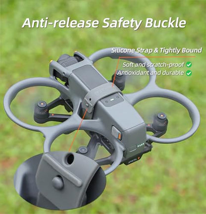 CAPART Foldable Landing Gear for DJI Avata 2 Drone, Quick Release Extension Leg Landing Skids (Grey)
