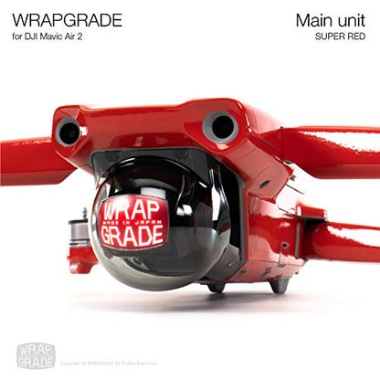 Wrapgrade Main Unit Skin Compatible with DJI Mavic Air 2 (Super RED) - color: Super Red