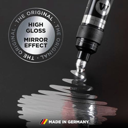 Molotow Liquid Chrome Alcohol-Based Refill, 30ml Bottle, 1 Each - size: 1 Count (Pack of 1), style: Refill