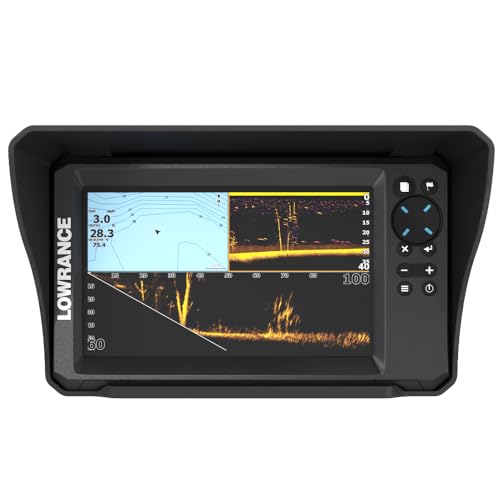 Lowrance Eagle Eye 9 Visor by Sonar Shield | Clip-On Sun Shade | Anti-Glare Screen Protector | Made in USA