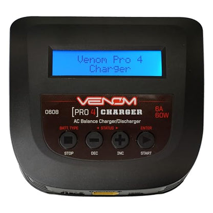 Venom Pro 4 60W AC 6A LiPo LiHV & NiMH Balance Charger, VNR0608