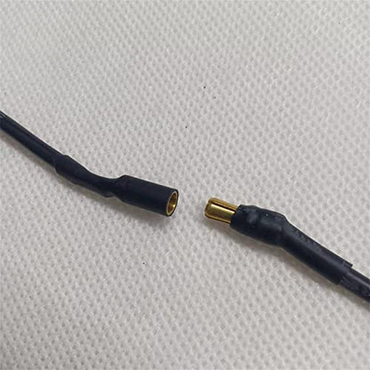 skrnrhrery Banana Gold Bullet Connector Extension Cable, 3.5mm Banana Plug Male Female Cable for RC Brushless Motor ESC Extension Cable RC Auto Boat Parts (16AWG Wire 25CM 3 Pieces) - size: 16AWG wire 25CM 3 pieces