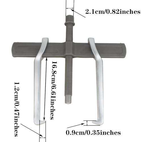 2-Jaw Gear Puller, 12 Inch 2 Claw Gears Puller for Removal of Pulley Flywheel Bearing, Puller Tool Separate Lifting Device - size: 12inches