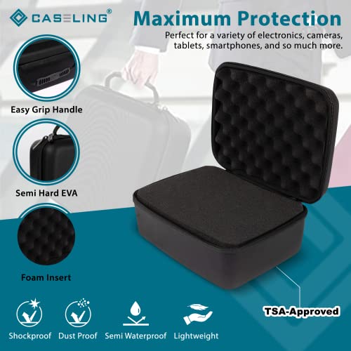 caseling 11x9x5.5 Hard Case with 3-Layer Customizable Pick-and-Pluck Foam - size: 11" x 9" x 5.5"