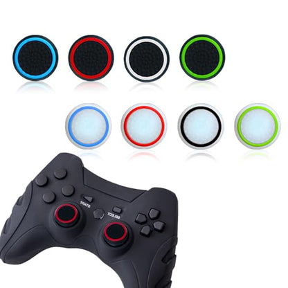 20Pcs Controller Thumb Grips Set with Precision Rings,Joystick Caps,Thumb Stick Grip Cover Joystick Button Caps Controller Assist Compatible for PS4/PS5