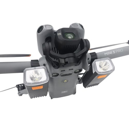 Mini5 Pro Drone Searchlights Night Light for DJI Mini 5 Pro Rechargeable Dual Light Multiple Modes Strobe Night Flight Light High Brightness LED Illumination Spotlight
