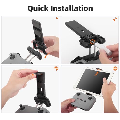BTG Foldable Tablet Stand Mount Holder for DJI RC N1 N2 N3 Remote Controller Accessories Parts (Grey)