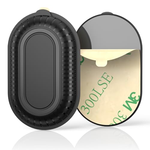 2 Pack Case for Samsung Galaxy SmartTag2 with 3M Adhesive Sticker Hidden - color: black+black