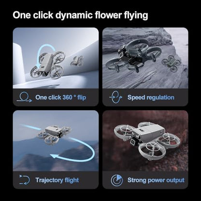 Drone with HD Camera Indoor Mini RC Quadcopter Drones for Adults, Grey - color: Grey + 2 batteries
