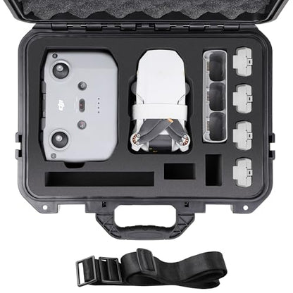 Mini 4K Case, IP67 Waterproof Hard Travel Carrying Case for DJI Mini 4K/ 2/2 SE Fly More Combo Drone & Accessories
