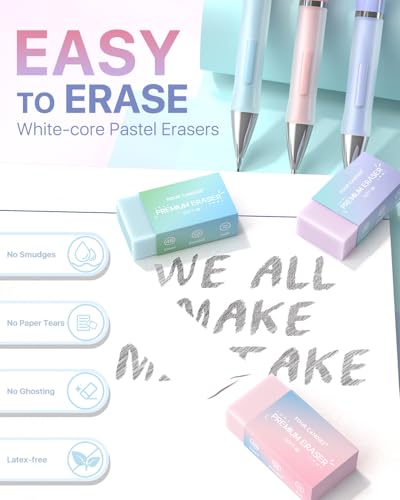 Four Candies Pastel Mechanical Pencil Set, 0.7mm Medium Point, Pack of 6 - style: 0.7 mm