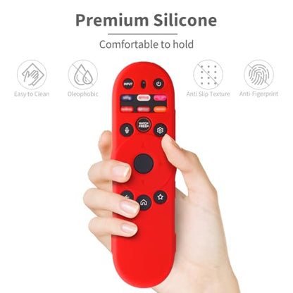 Cover for Vizio Smart TV Remote XRT270 2023, Silicone Protector Case Replacement for Vizio Remote Control XRT270, Shockproof (Red) - color: Red