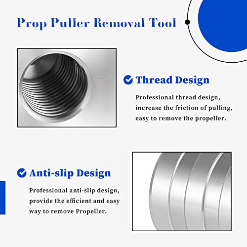 Prop Puller Tool for Inboard Boats, Compatible with 1" & 1 1/8" Propeller Shafts, Efficient Propeller Removal, Time-Saving & Cost-Effective Maintenance