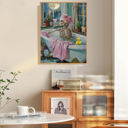 Skull Diamond Art Kits for Adults Funny Diamond Painting Kit for Beginner - color: DP04360