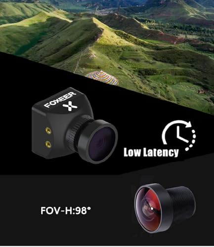 FOXEER FPV Camera Razer Mini V3 1200TVL 1/3" CMOS Sensor 2.1mm Lens 4:3 PAL/NTSC Switchable OSD Board Support Ultra Light Nano FPV Camera for RC FPV Racing Drone