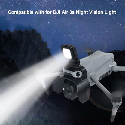 LED Navigation Light & Gimbal Guard for DJI AIR 3S Drone, 2-in-1 Anti-Collision Bumper Protective Cover with 3 Lighting Modes for Night Flying