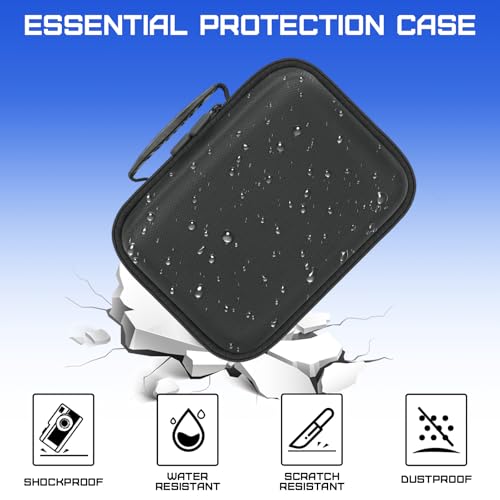 Hard Storage Case 7.1×5.5×3'' with DIY Custom Foam for Electronics Devices - size: 7.1 x 5.5 x 3 in