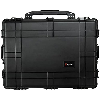 Eylar 31.5" X-Large Protective Roller Hard Case for Cameras, Drones, Tools, and AV Equipment with IP67 Waterproof, Shock Resistant, and Customizable Foam Inserts (Black) - color: Black