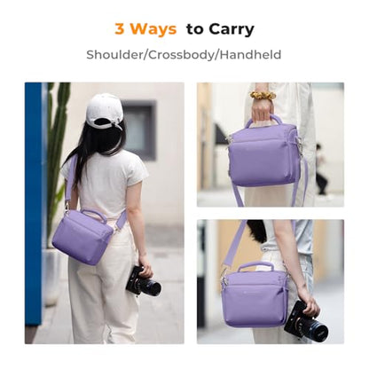 K&F CONCEPT Camera Sling Bag Small Crossbody Case - color: 08-Purple