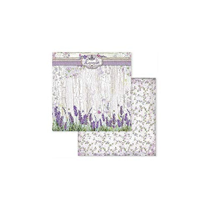 STAMPERIA INTERNATIONAL, KFT PAPER PAD 8X8 10PK PROVENCE, 20.3 x 20.3 (8" x 8"), Multicoloured