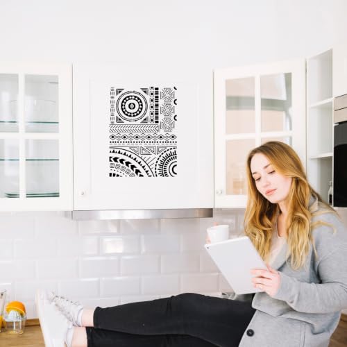 Stencils for Crafts Reusable Texture Painting Template on Wood Furniture - style: Textures