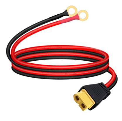 XT60 to O Ring Terminal Cable 12 AWG 0.3 m/1 ft - size: 0.3 m/1 ft