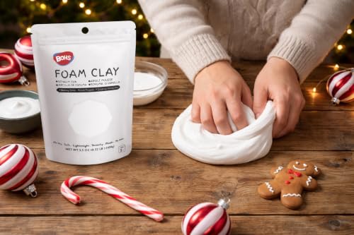 BOHS Foam Clay, 12 Colors, Air Dry Modeling Clay, 2.65 lb